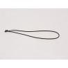 CORDELETTE ELASTIQUE AVEC NOEUD 70-140 MM NOIR PAR 1000