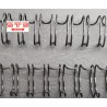 Peigne Métal A4 (RELIMETAL) NOIR 34 boucles PAS 3:1 par 100