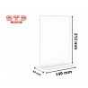 CHEVALET DROIT TRANSPARENT PLASTIQUE A5 Portrait
