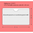 127071 - CARTE DE VISITE GRAND COTE 90 X 60 AVEC ENCOCHE