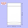 SACHET Transparent PET/PE Ouverture ZIP et Thermoscellable 180 x 290 mm/1000