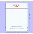 SACHET Transparent PET/PE Ouverture ZIP et Thermoscellable 300 x 370 mm/1000