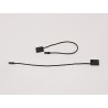 CORDON D'ATTACHE AVEC FERMOIR 200 MM NOIR PAR 1000