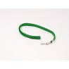 CORDON PLAT VERT AVEC MOUSQUETON METAL PAR100