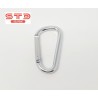 Mousqueton Porte-clé Alu Argent Ovale 57 mm PAR 100