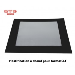 POCHETTE DE PLASTIFICATION A CHAUD 2 FACES BRILLANTES 80microns A4 PAR 100