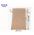 Sac Cadeau TISSUS TOILE DE JUTE BLANC-IVOIRE 200 x 300 mm PAR 10