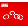 ANNEAU ROND PLASTIQUE BLANC 20 mm PAR 100
