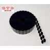 PASTILLE AUTO AGRIPPANTE ADHESIVE 20 MM NOIR - KIT BOUCLE AVEC CROCHET EN BOBINE PAR  1300